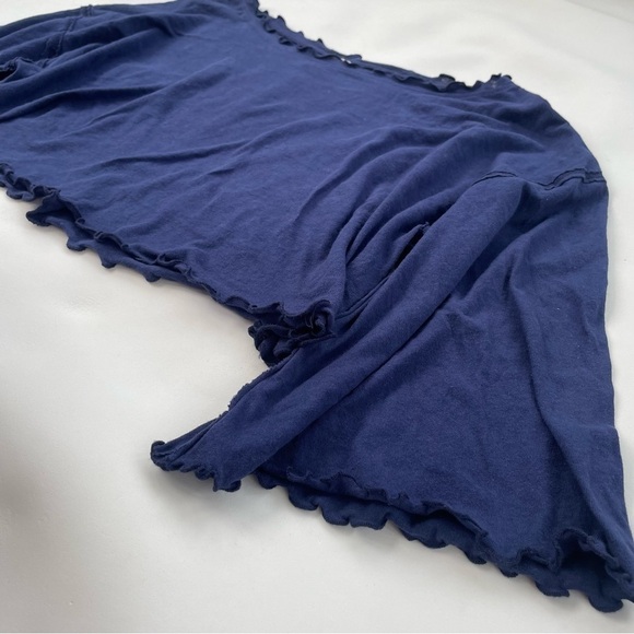 FREE PEOPLE We the Free Women’s Bird Gang Basic T-Shirt, Blue Size XS Oversized - Picture 5 of 9